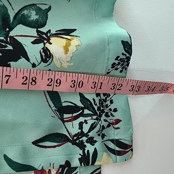 EVRI Women's Green Floral Open Kimono - Size 0X - Picture 9 of 11